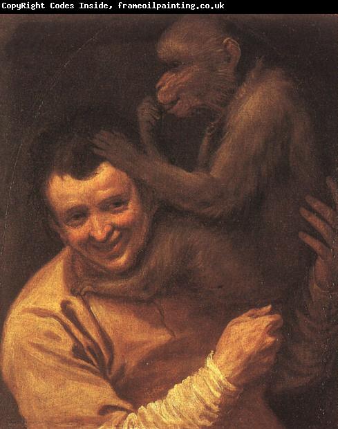 Annibale Carracci A Man with a Monkey